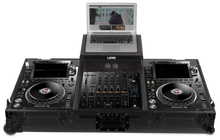 画像をギャラリービューアに読み込む, U91086BL Ultimate フライトケースセット CDJ-3000/A9 Black (ラップトップシェルフ+ホイール付)