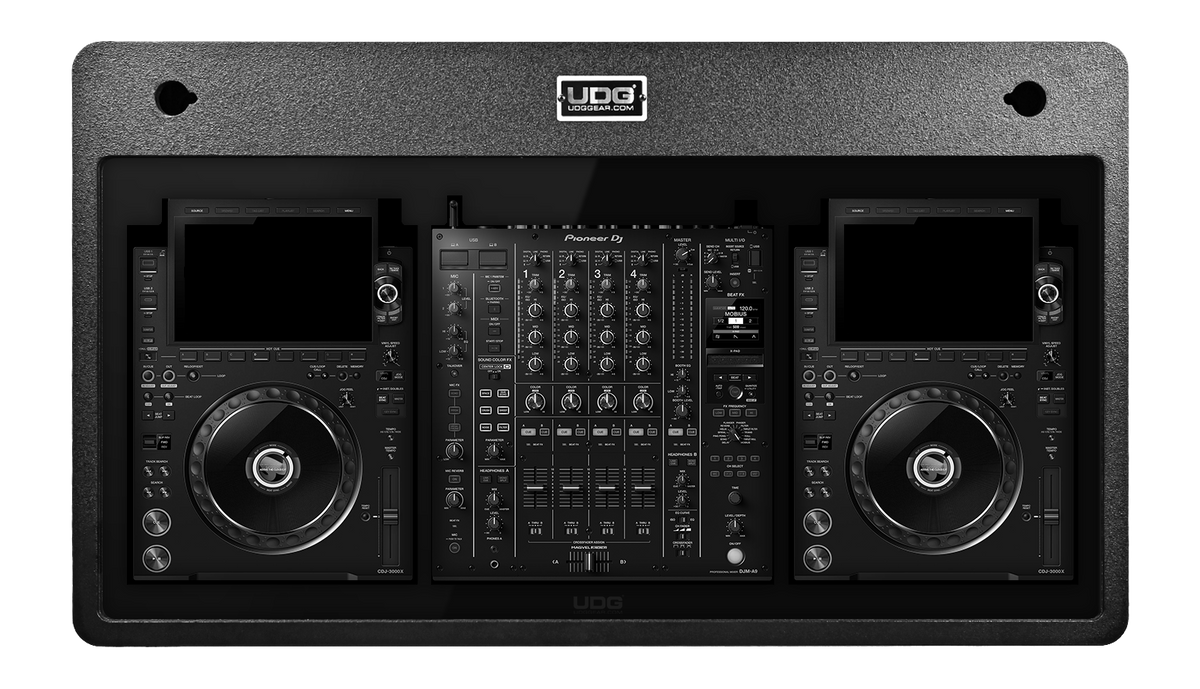 U91906BL CDJ-3000X/ Pioneer DJ DJM-A9 Podiumフェイスプレート Black