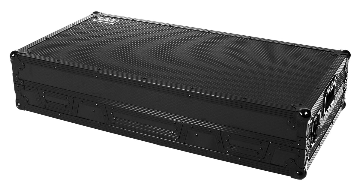 U91098BL Ultimate フライトケースセット  PLX-CRSS12 & 10/12インチミキサー Black  (ラップトップシェルフ＆ホイール付)