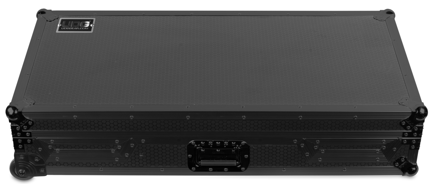 U91086BL Ultimate フライトケースセット CDJ-3000/A9 Black (ラップトップシェルフ＋ホイール付)