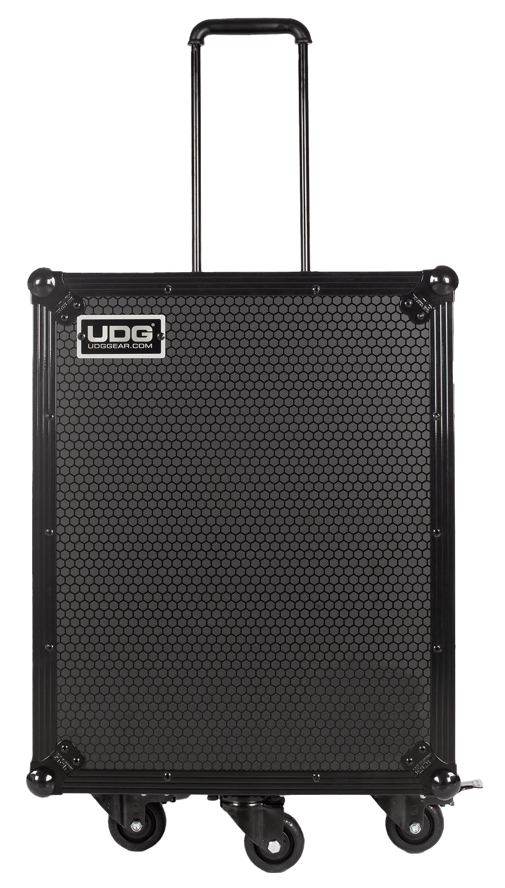 U91101BL Ultimate フライトケース CDJ/ミキサー Black (トロリー＆キャスター付）