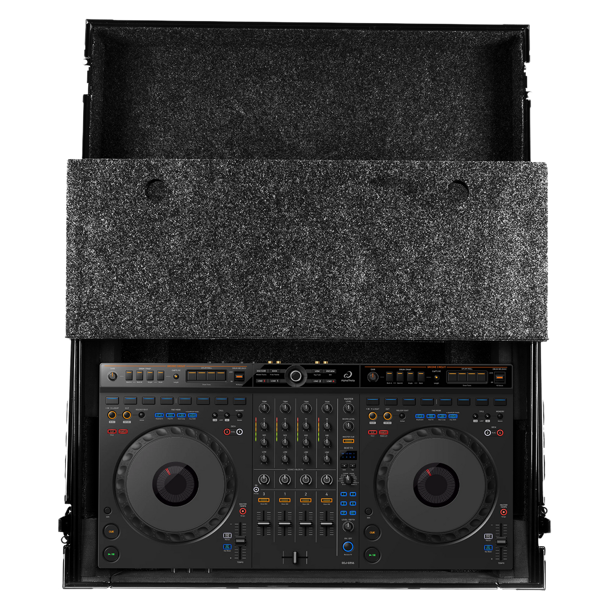 U91104BL Ultimate フライトケース AlphaTheta DDJ-GRV6（ラップトップシェルフ付）