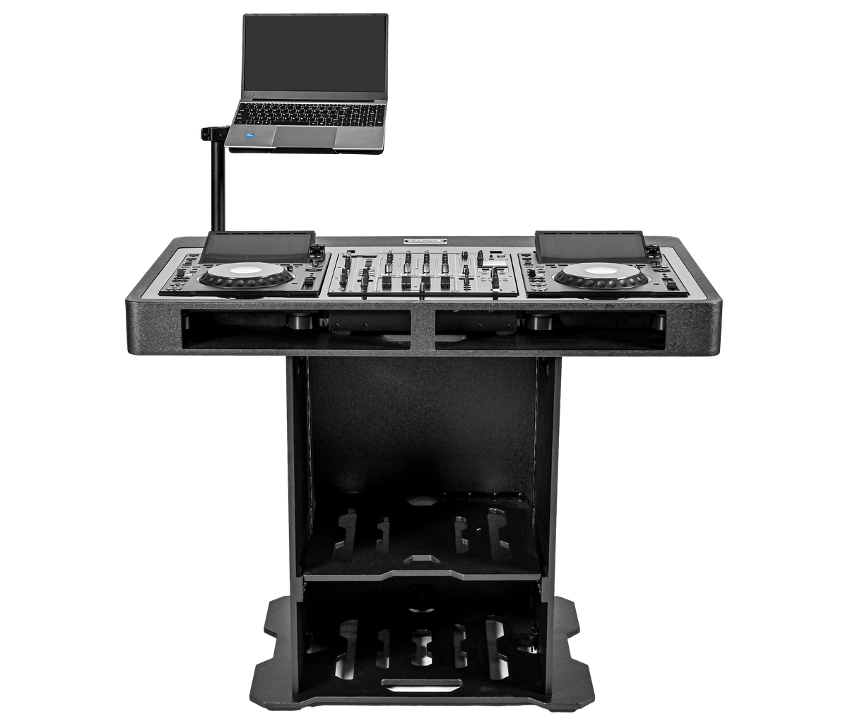 U91106BL Ultimate DJ Podium Workstationテーブル Black