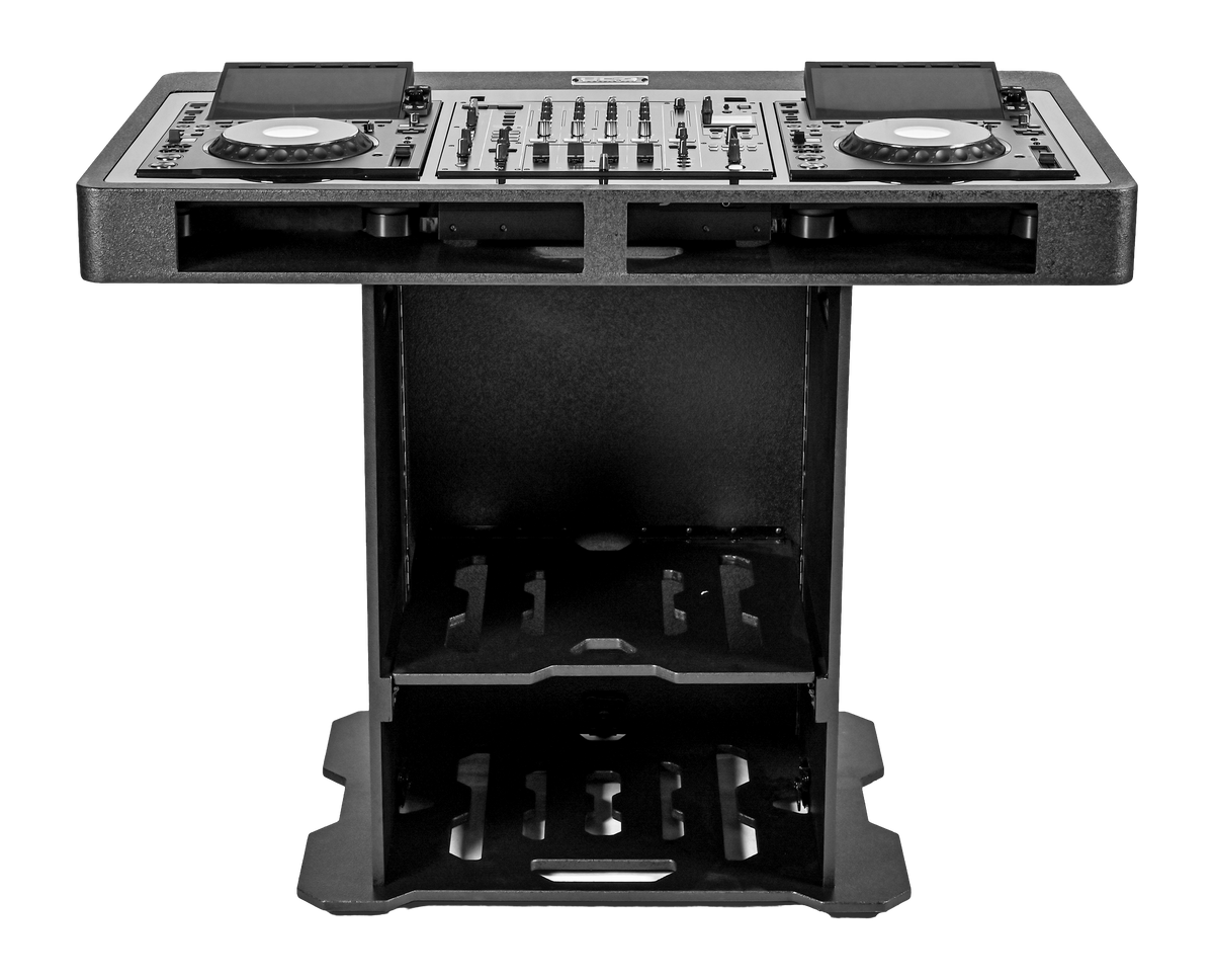 U91106BL Ultimate DJ Podium Workstationテーブル Black
