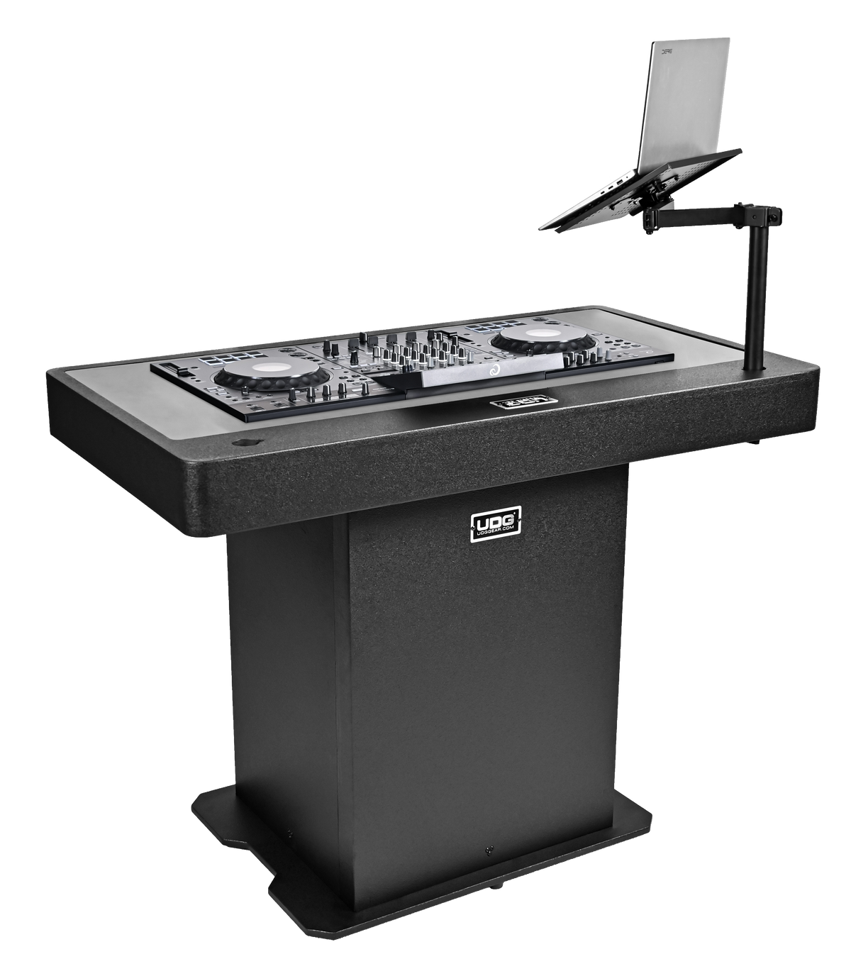 U91106BL Ultimate DJ Podium Workstationテーブル Black
