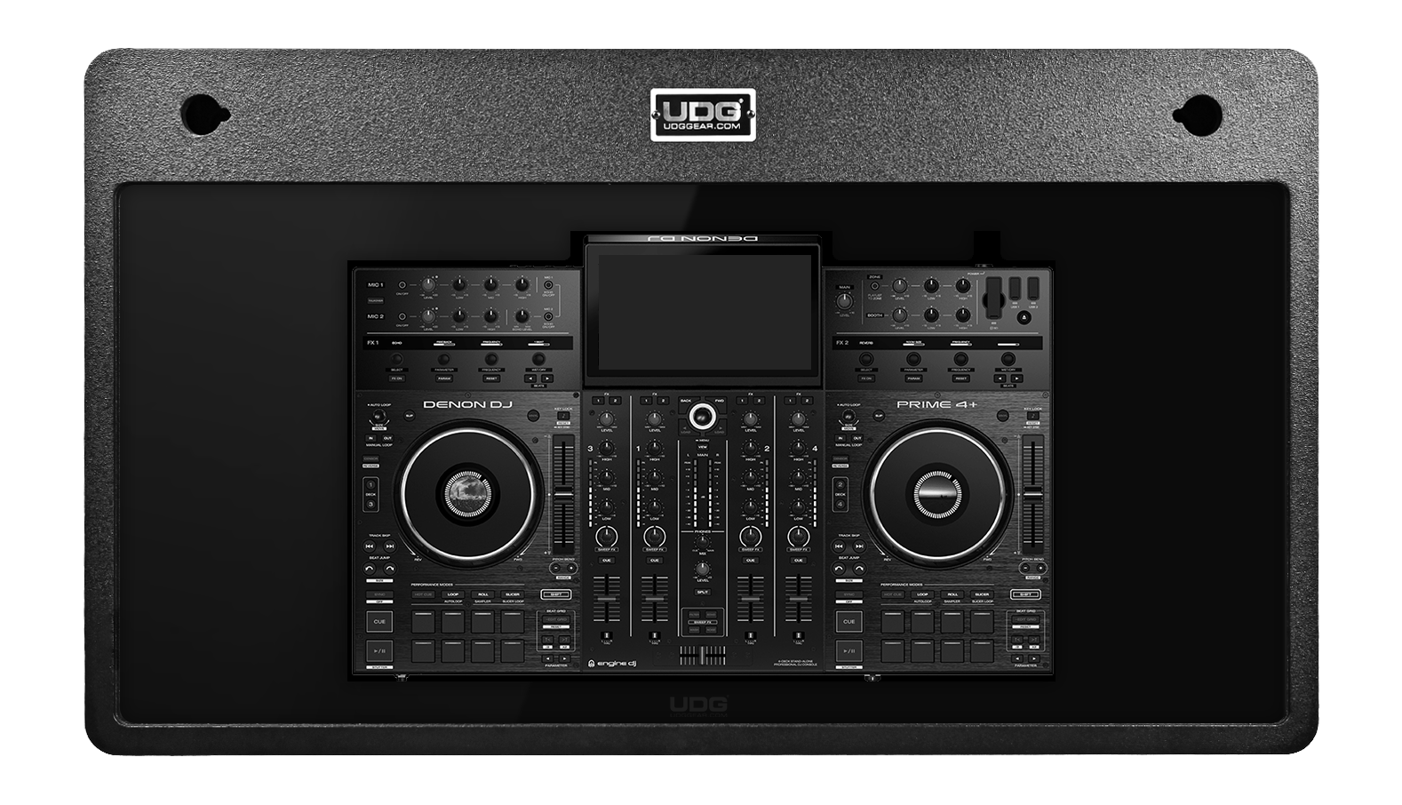 U91904BL Denon DJ Prime 4+ Podiumフェイスプレート Black