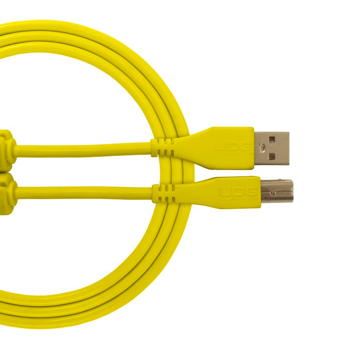 U95001 USB2.0ケーブル A-B 1.0m イエロー