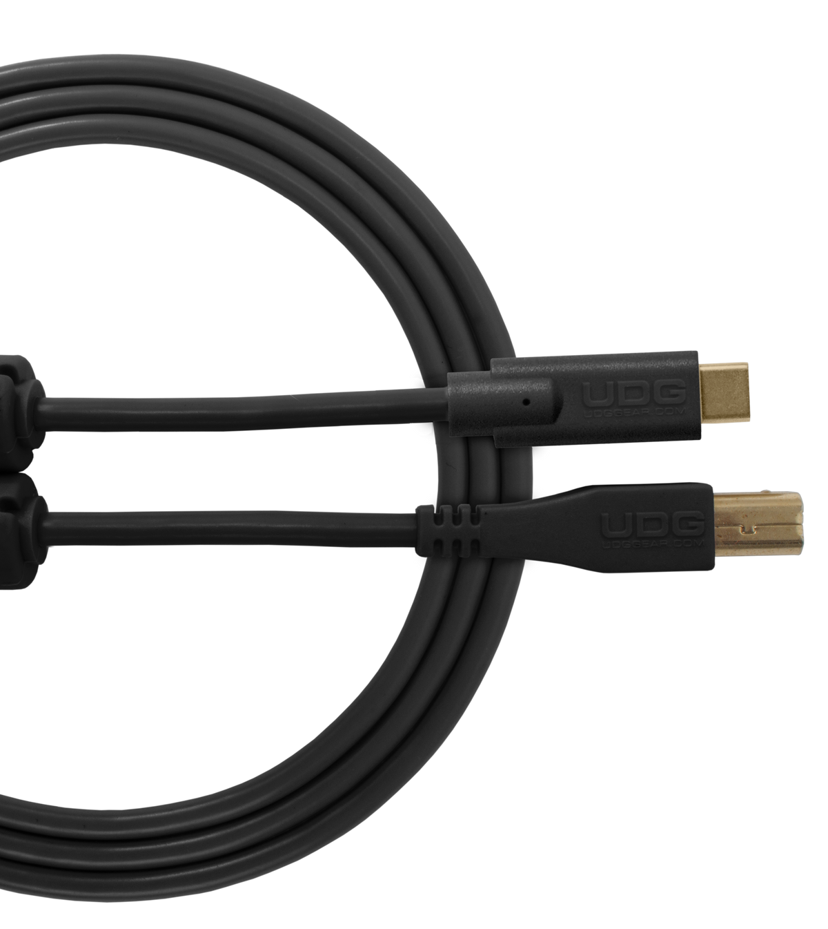 U96001 USB2.0ケーブル C-B ストレート 1.5m ブラック
