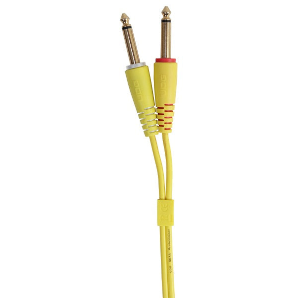 U97002YL Ultimate オーディオケーブル TS - TS Yellow 1.5m